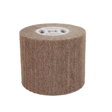 Imagem de Nylon Não Tecido Fio Trefilação Roda Abrasiva Flap Flet Escova Aço Inoxidável Metal Rebarbação Tambor Roda Polimento Ferramenta 60-600 Grão, Grão 240