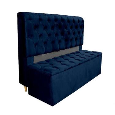 Imagem de Conjunto Cabeceira + Recamier Baú Imperial Para Cama Box Casal King Si