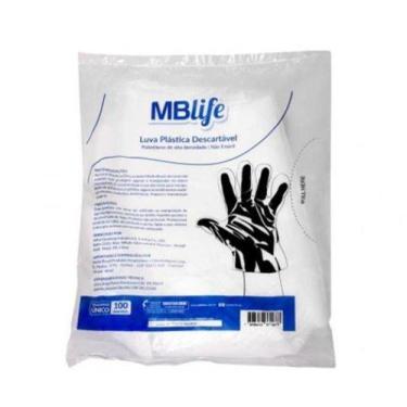 Imagem de Luva plastica mblife 100un