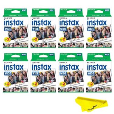 Imagem de Fujifilm Instax Wide Instant Films Pacote duplo para Instax Wide 210 200 100 300 - BuzzPhoto Pacote econômico (160 folhas)
