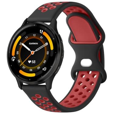 Imagem de Meliya Pulseiras de relógio Garmin Vivoactive 4, pulseira de relógio Garmin Venu 3 / Venu 2 mulheres e homens, pulseira esportiva de silicone macio para relógio inteligente Garmin Venu 3, Venu 2,