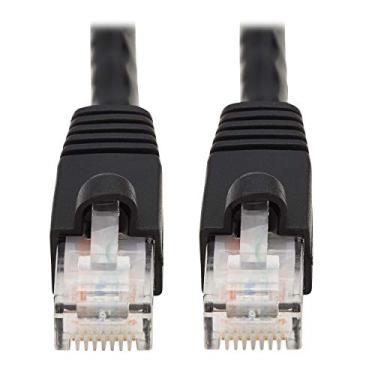 Imagem de TRIPP LITE Cabo de remendo Augmented Cat6/Cat6a Snagless 10G RJ45, preto, 7 pés (N261-007-BK)