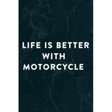Imagem de Life is Better with Motorcycle Art - Classic Biker Art Notebook Planner: Motorcycle, Halloween, Thanksgiving, New years, Christmas Gifts for men, women, adults, teens, kids, boys, girls,Do It All