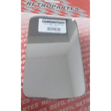 Imagem de Lente para Espelho Retrovisor, Lado Direito Passageiro, Tamanho Grande, Compatível com Fiat Uno, Prêmio, Elba, Sem Base