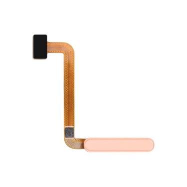 Imagem de BESJMYT Botão Liga/Desliga e Sensor de Impressão Digital Cabo Flex Substituição para Samsung Galaxy A23 Cabo Flexível Botão Liga/Desliga Botão de Controle Conector Peças de Reparo SM-A235F (Pêssego)