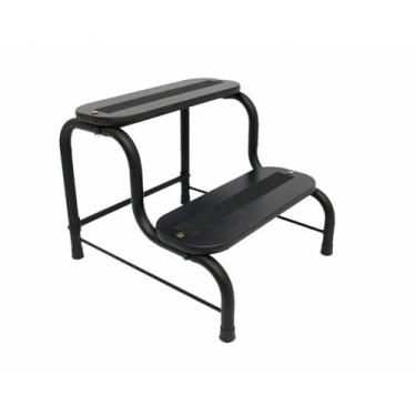 Imagem de Escada Clínica Tubular 02 Degraus - Preto - Arktus
