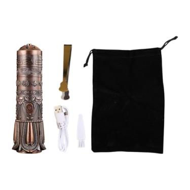 Imagem de Ｂｅｓｇａ Queimador de Incenso Elétrico de Carro USB, Censor Eletrônico, Presente, Portátil Queimador Portátil para Quarto de Estudo Hotel de Fazenda, Bronze Vermelho, Tamanho real