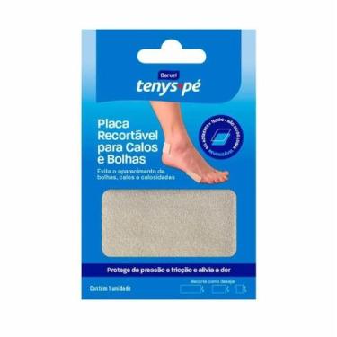 Imagem de Placa Recortável para Calos e Bolhas Tenys Pé com 1 Unidade - Baruel