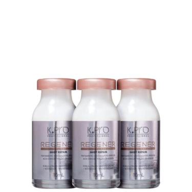Imagem de Kit Reconstrucao Capilar 3 Ampolas Reparacao Regener 10ml - K.Pro