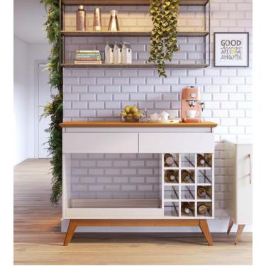 Imagem de Aparador Adega Bancada Sala de Estar Buffet Bar Balcão Drink Jantar Ar