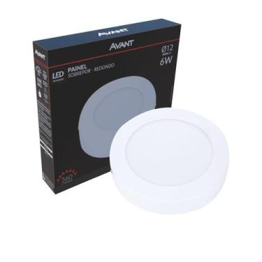 Imagem de Painel Led Redondo Sobrepor Ø120MM 6W 3000K Bivolt - Avant