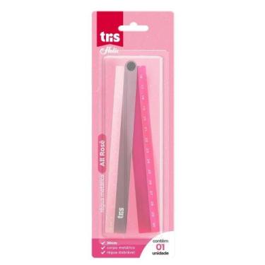 Imagem de Régua Metálica Holic All Rosé- 30cm-Dobrável - 1 un-Tris