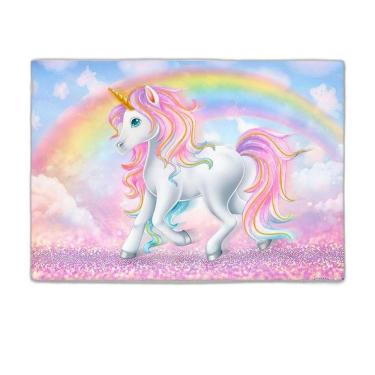 Imagem de Painel Retangular 3D Sublimado Unicórnio 2,0X1,5 Frt-4968