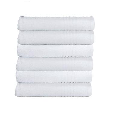 Imagem de Camesa by Gato Panda Prime Kit Toalha Confort, Algodão, 380g/m², Toalha de Banho 130x70cm, Rosto e Piso70x45cm, Branco, Linha Profissional para Hotel Poudada Hospedaria Clinica (Banho, 6)