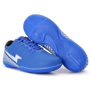 Imagem de Tênis Futsal Quadra Cr Cronos Adulto Sola Costurada Masculino Feminino Confortáveç (Azul Royal/Branco, BR, Adulto, Numérico, 42)