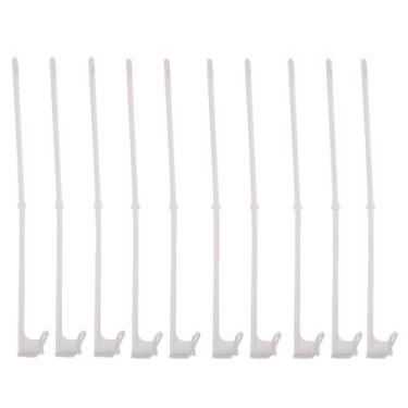 Imagem de 10 Pcs Mastro Da Janela Do Carro Quadros De Suporte De Mastro De De Veículo Clipe De Janela De Carro Para Grampo Proteção De Cor 38c Branco Plástico