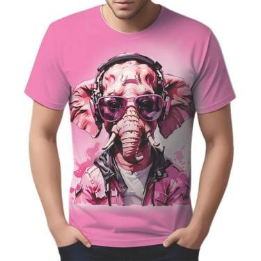 Imagem de Camisa Camiseta Color Animais Óculos Elefante Moderno 1 - Enjoy Shop, 