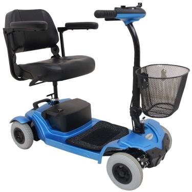 Imagem de Scooter Quadriciclo Elétrico Cadeira de Rodas Motorizada Freedom Mirage S Azul