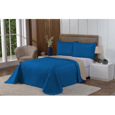 Imagem de Kit Cobre Leito 3 Peças Tamanho Casal Queen Modelo Dupla Face - Arco Í