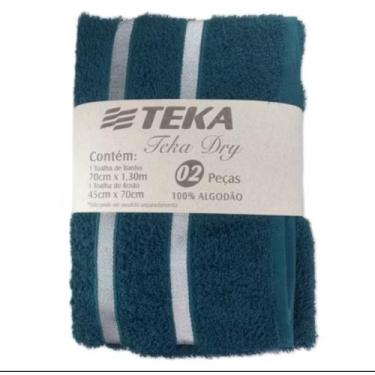 Imagem de Jogo de toalhas 2 peças teka dry (1 rosto+1 banh, PETRÓLEO 