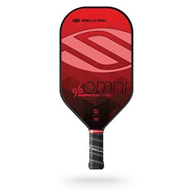 Imagem de Selkirk 2024 Amped Pickleball Paddle | Pá de Pickleball de Fibra de Vidro com Núcleo de Polipropileno X5 | Raquetes Pickleball Feitas nos EUA | Vermelho Selkirk Omni Leve |
