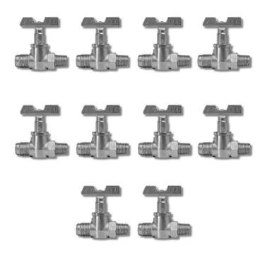 Imagem de Kit de 10 Registro Fogão Industrial Baixa Pressão Zincado - flametop