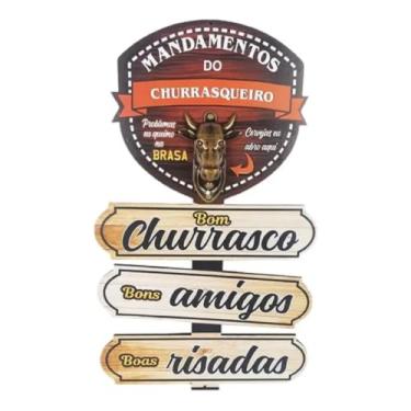 Imagem de Placa Decoração Churrasqueira Cantinho Do Churrasco +abridor