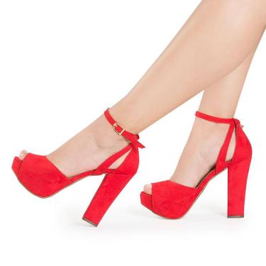 Imagem de Sandália Modarpe Meia Pata Salto Alto Feminina M07