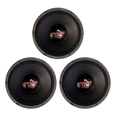 Imagem de 3 alto falantes woofer 12 pol hard power hp 550 4 ohms 550W médio grave