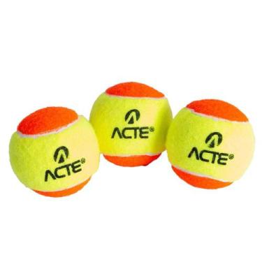 Imagem de Kit Com 3 Bolas Para Beach Tennis Stage 2 ITF Acte Sports