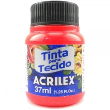 Imagem de Tinta Para Tecido 37ml Fluorescente - 103 Vermelho Acrilex