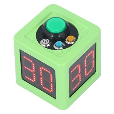 Imagem de Cube Timer, Stopwatch de Contagem Regressiva Digital de 4 Lados Com 2 Horários Predefinidos, Exibição de 1,4in, Ajuste de Brilho, para Cassinos de Xadrez de Poker Particulares