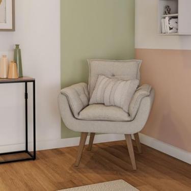 Imagem de Poltrona Luciano Linho Cru