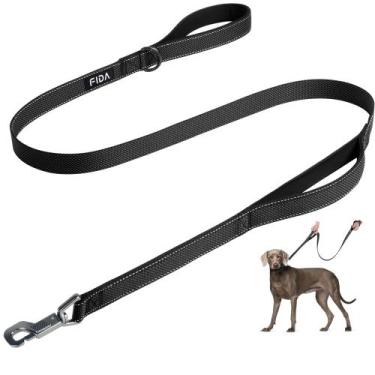 Imagem de Coleira para cães Fida Heavy Duty 1,2 m com 2 alças para todas as raça