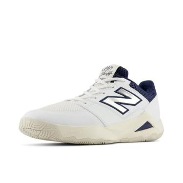 Imagem de New Balance FuelCell Delray V2 Tênis masculino, Branco/Azul marinho, 41