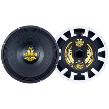 Imagem de Alto Falante Eros 15 Pol. Hammer Xbass 7200 2250w Rms Branco Sub Grave