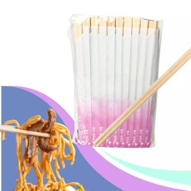 Imagem de HASHI DE MADEIRA 160 unidades 20CM PALITINHOS ORIENTAL JAPONES DESCART
