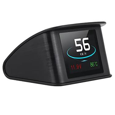 Imagem de P10 Universal Car HUD OBD2 Display Velocidade Aviso RPM Consumo de Combustível
