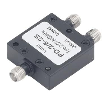 Imagem de Divisor de cabo coaxial, divisor de energia de 2 a 8 GHz de aço inoxidável 50Ω Rf, divisor de energia Rf bidirecional com conector fêmea SMA para sistemas de antena e aplicações de RF