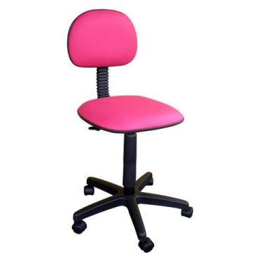 Imagem de Cadeira Secretária Tropical Sem Regulagem de Altura Corano Rosa - Barã