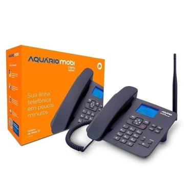 Imagem de Telefone Celular Fixo Rural de Mesa Aquário CA-42S 2G Dual Chip Antena Interna