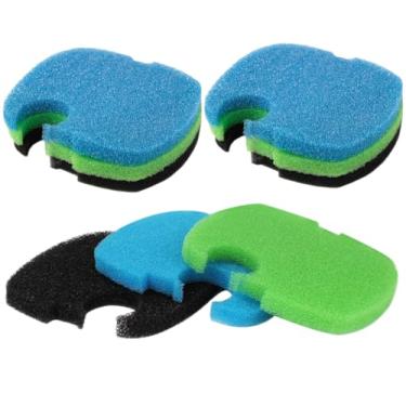 Imagem de AGUNION Esponjas de almofada de filtro para aquário compatíveis com SUNSUN HW-304B/404B/704B/3000 CF500 Almofadas de filtro Bio Sponges 2025 Upgrades (9 peças)
