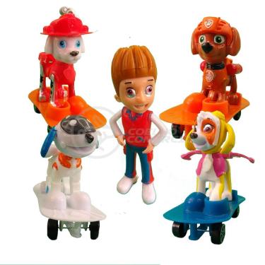 Imagem de Kit 5 Bonecos Patrulha Canina Com 4 Skat Robo Dog 31