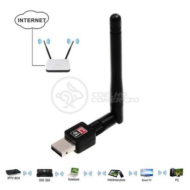 Imagem de Antena Usb 2.0 Receptor De Wifi Wireless Internet Sem Fio 1200Mbps 802.Inn Pc Notebook 35