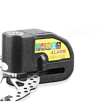 Imagem de Trava de Freio a Disco de Moto com Alarme Sonoro (Preta)