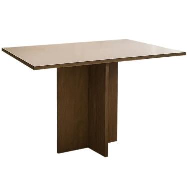 Imagem de Mesa Los Angeles 160x80cm Minas Plac Cor Canela Off White