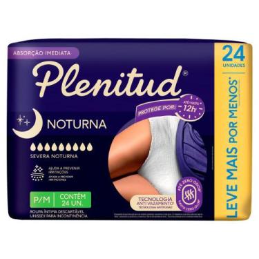 Imagem de Roupa Íntima Plenitud Noturna Unissex Tamanho P/M 24 Unidades Descartá