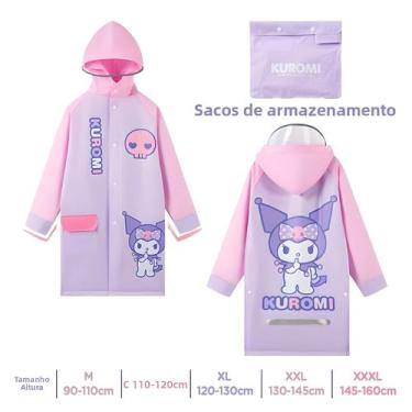 Imagem de Capa De Chuva Com Capuz Para Crianças, Jaqueta Poncho Confortável Para