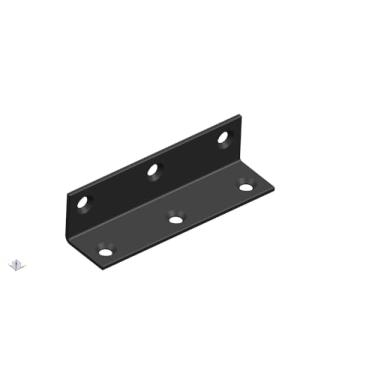 Imagem de Aufuga Suporte Em L, Suporte De Canto Para Serviços Pesados, Suporte De Prateleira De Aço Inoxidável, Suportes De Ângulo Grande Pretos, Suportes De Metal Para Madeira (10, 3,2 * 0,8 * 0,8 Polegadas)