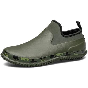 Imagem de Tênis de jardim unissex à prova d'água da Tenga, botas de chuva femininas, calçado masculino para lavagem de carro, Army Green, 15 Women/13 Men